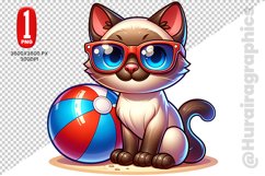 Siamese Cat Clipart - PNG File Product Image 1