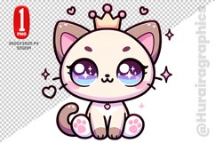 Siamese Cat Clipart - PNG File Product Image 1
