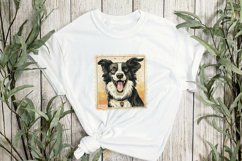 Dog Portrait Vintage Sublimation Clipart Product Image 2