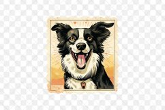 Dog Portrait Vintage Sublimation Clipart Product Image 3