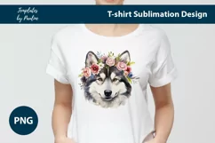 Siberian HuskyDog Breed Sublimation T shirt design