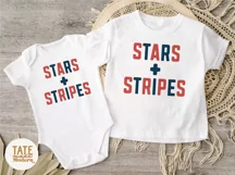 Stars and Stripes SVG cut file - Minimal retro 4th of July Product Image 3