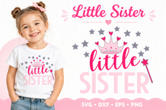 New Little Sister Sibling Announcement SVG Product Image 1