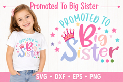 Big Sister Promoted Sibling Announcement SVG Product Image 1