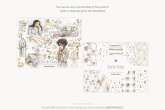 GlamArtZhanna, Sick Day paper, Sick Day pattern, Sick Day background, Sickness paper, Sickness pattern, Sickness background, Cold Flu paper, Cold Flu pattern, Cold Flu background, pills paper, pills pattern, pills background, Medical pattern