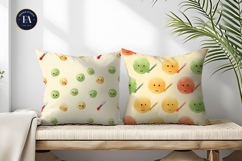 Thermometer Sick Emoji Watercolor Seamless Digital Paper Product Image 2