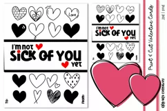 I'm Not Sick of You Yet Valentine's Day Card Print and Cut Product Image 1