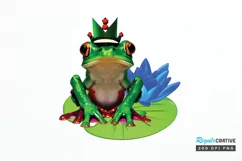 Watercolor The Prince Frog PNG Clipart Product Image 1