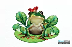 Watercolor The Prince Frog PNG Clipart Product Image 1