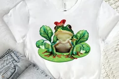 Watercolor The Prince Frog PNG Clipart Product Image 2