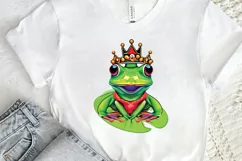 Watercolor The Prince Frog PNG Clipart Product Image 2