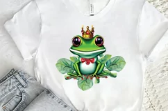 Watercolor The Prince Frog PNG Clipart Product Image 2