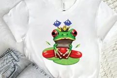 Watercolor The Prince Frog PNG Clipart Product Image 2