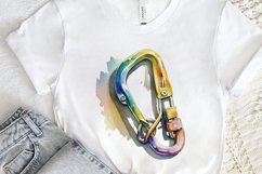 Watercolor Carabiner PNG Clipart Product Image 2