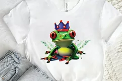Watercolor The Prince Frog PNG Clipart Product Image 2