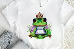 Watercolor The Prince Frog PNG Clipart Product Image 2