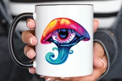 Watercolor Mushroom Eye PNG Clipart Product Image 3