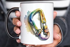 Watercolor Carabiner PNG Clipart Product Image 3