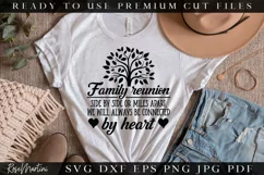 Side By Side Or Miles Apart SVG Cut File| Family Reunion SVG Product Image 2