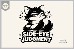 Cute Cat SVG, Cat Silhouette, Kitten Svg, Cute Cat Clipart Product Image 1