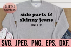 Side Parts And Skinny Jeans Forever SVG - Millennial Woman Product Image 1
