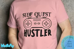 Side Quest Hustler Svg Gamer Svg Gaming Svg Video Gamer SVG Product Image 1