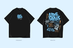 Side Walk Urban Streetwear Graffiti Graphic T-shirt Product Image 1