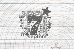 Seven Cutting File SVG DXF Product Image 1