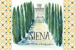 Siena Watercolor Tiles Folk Italy Product Image 9