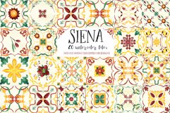 Siena Watercolor Tiles Folk Italy Product Image 13