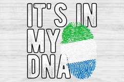 It&#039;s in my DNA Sierra Leone Flag Fingerprint PNG Sublimation Product Image 1