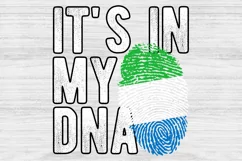It's in my DNA Sierra Leone Flag Fingerprint PNG Sublimation Product Image 1