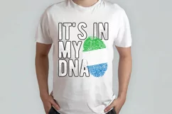 It's in my DNA Sierra Leone Flag Fingerprint PNG Sublimation Product Image 2