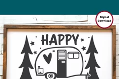 Camping SVG | Happy Campers SVG | Summer SVG | Camper SVG Product Image 2