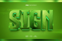 Sign 3D editable text effect Product Image 1