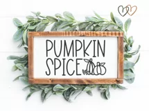 Pumpkin SVG | Pumpkin Spice SVG | Fall SVG | Autumn Sign SVG Product Image 2
