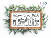 Pumpkin SVG | Pumpkin Clipart | Welcome SVG | Autumn sign Product Image 2