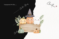 Cute Halloween Sign Clipart | Halloween PNG Product Image 2