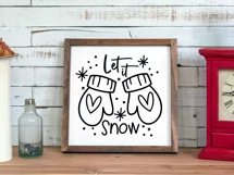 Let it Snow SVG for Cricut and Silhouette or Print Product Image 2
