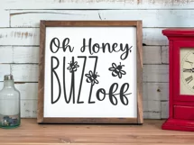 Bee SVG | Honey Bees SVG | Funny Bee SVG | Oh honey buzz off Product Image 2