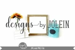 Square Sign Mockup with Jar - Farmhouse Mockup Product Image 1