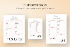 Sign Order Form Printable | Sign Order Form | Order Tracker Product Image 2