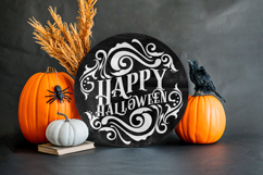 Happy Halloween | Halloween Round Sign Product Image 4