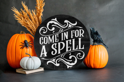 Come in for a spell | Halloween Round Sign Product Image 4