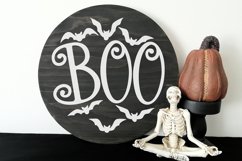 Boo | Halloween Round Ornament Sign Product Image 3