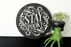 Stay Spooky | Halloween Round Sign Product Image 4