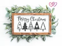 Merry Christmas SVG | Christmas Tree SVG | Cricut SVG File Product Image 3