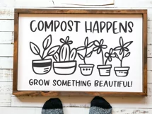 Plant Lover SVG | Spring SVG | Garden SVG | Compost Happens Product Image 4