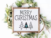 Merry Christmas SVG | Christmas Tree SVG | Cricut SVG File Product Image 2