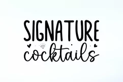 Signature cocktails SVG, Wedding Sign SVG Design Product Image 2